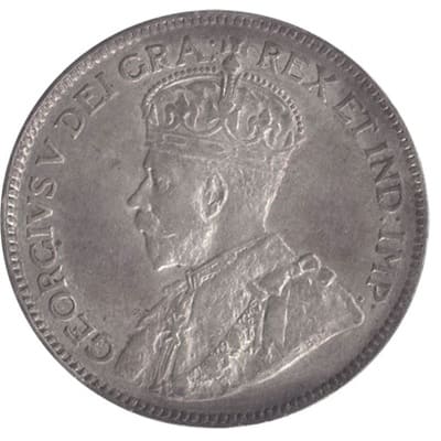 Canadian Canadian 1918 25 Cent Value