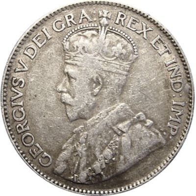 Canadian Canadian 1919 25 Cent Value