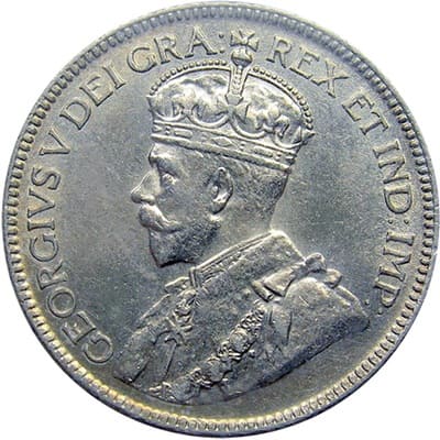 Canadian Canadian 1928 25 Cent Value