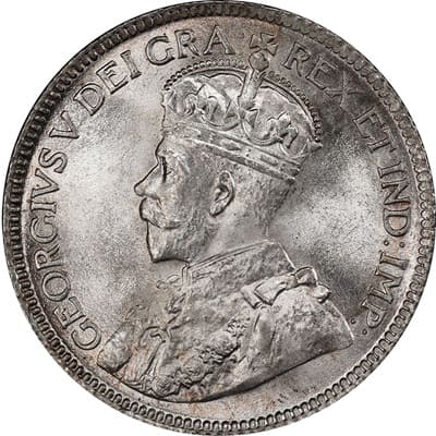 Canadian Canadian 1931 25 Cent Value