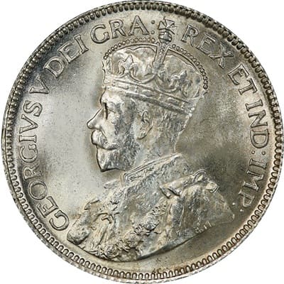 Canadian Canadian 1932 25 Cent Value