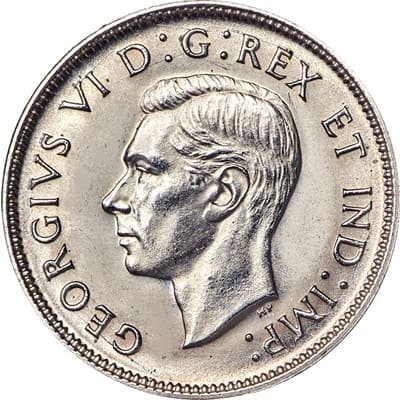 Canadian Canadian 1940 25 Cent Value