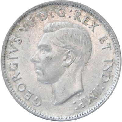 Canadian Canadian 1942 25 Cent Value