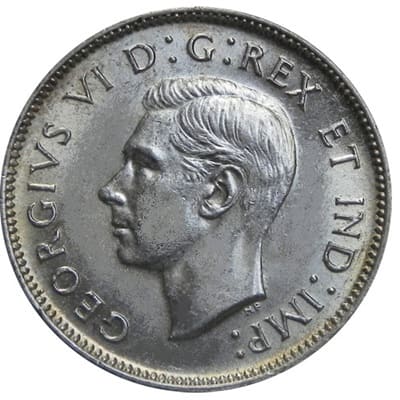 Canadian Canadian 1943 25 Cent Value