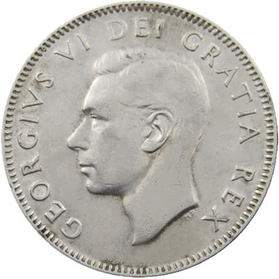 Canadian Canadian 1950 25 Cent Value