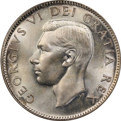 Canadian Canadian 1952 25 Cent Value