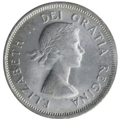 Canadian Canadian 1954 25 Cent Value
