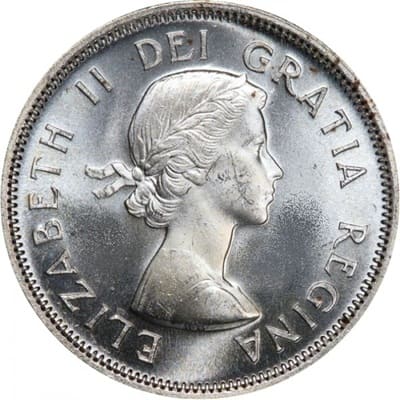 Canadian Canadian 1955 25 Cent Value
