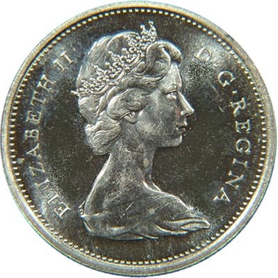 Canadian Canadian 1965 25 Cent Value
