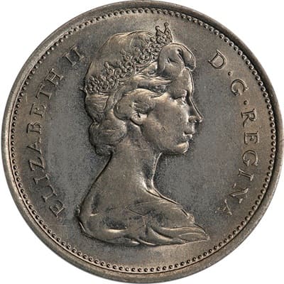 Canadian Canadian 1969 25 Cent Value