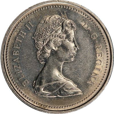 Canadian Canadian 1973 25 Cent Value