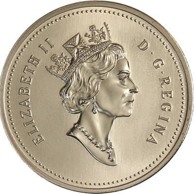 Canadian Canadian 1996 25 Cent Value