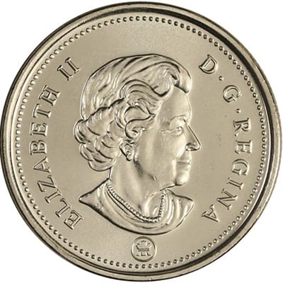 Canadian Canadian 2007 25 Cent Value