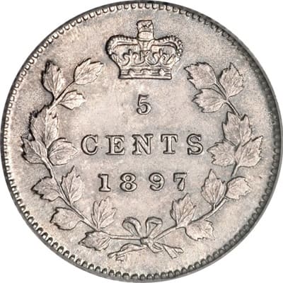 Canadian 1897 Five Cent Value