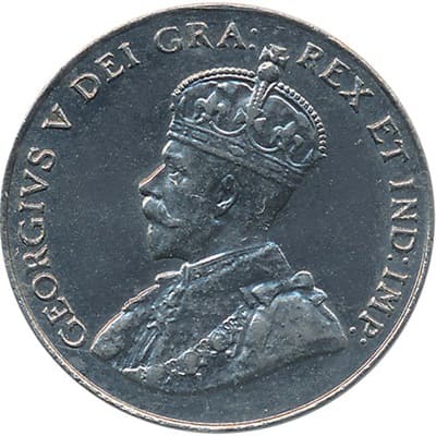Canadian 1933 Five Cent Value