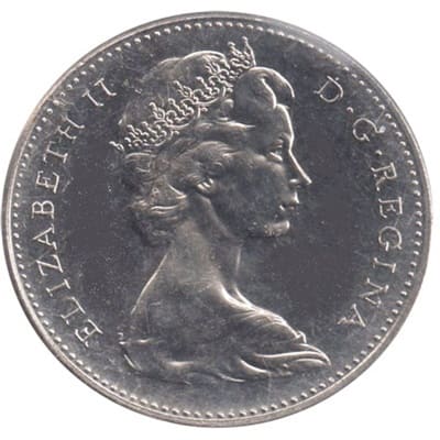 Canadian Canadian 1966 Five Cent Value
