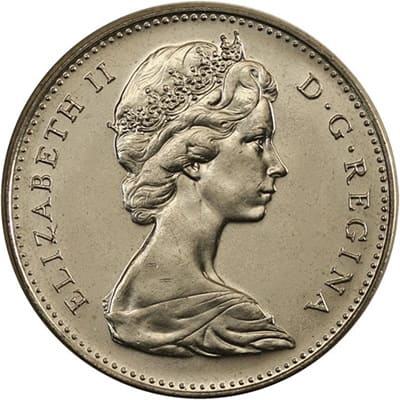 Canadian Canadian 1968 Five Cent Value