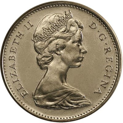 Canadian Canadian 1975 Five Cent Value