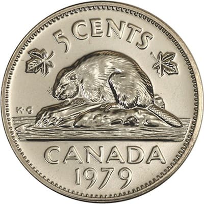 Canadian 1979 Five Cent Value