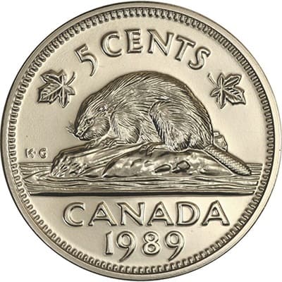 Canadian 1989 Five Cent Value