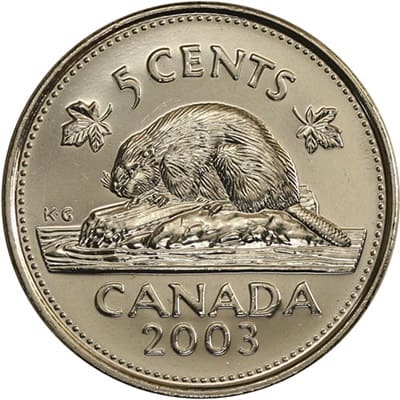 Canadian 2003 Five Cent Value