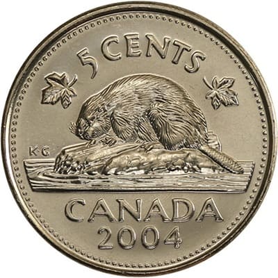 Canadian 2004 Five Cent Value
