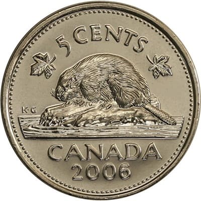 Canadian 2006 Five Cent Value