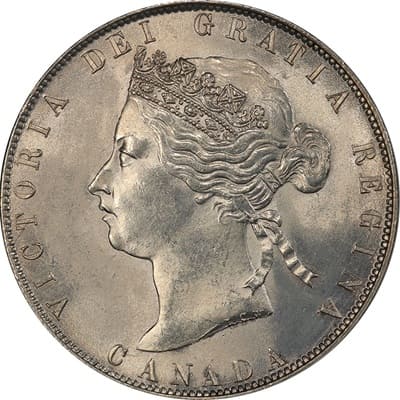 Canadian Canadian 1871 50 Cent Value