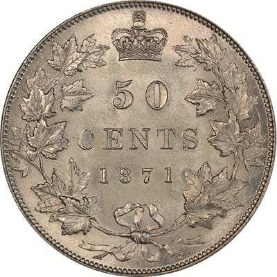 Canadian 1871 50 Cent Value