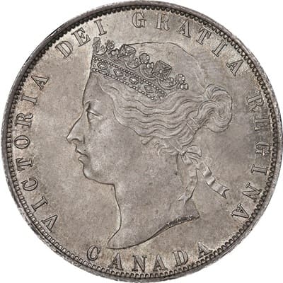Canadian Canadian 1872 50 Cent Value