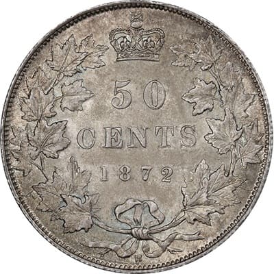 Canadian 1872 50 Cent Value