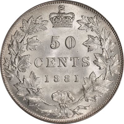 Canadian 1881 50 Cent Value