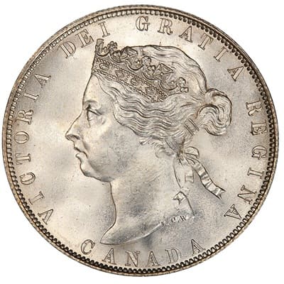 Canadian Canadian 1890 50 Cent Value