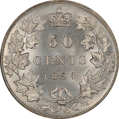 Canadian 1894 50 Cent Value