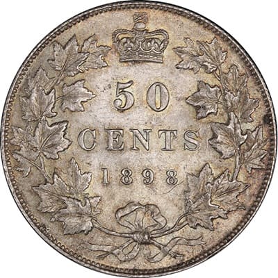Canadian 1898 50 Cent Value