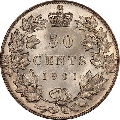 Canadian 1901 50 Cent Value