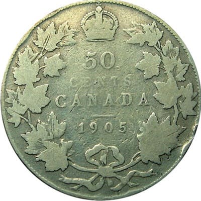 Canadian 1905 50 Cent Value
