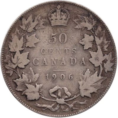 Canadian 1906 50 Cent Value