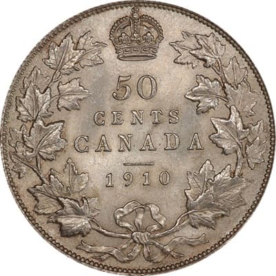 Canadian 1910 50 Cent Value