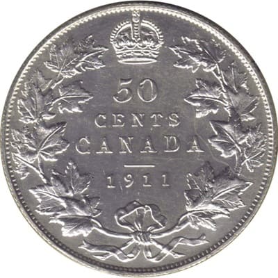 Canadian 1911 50 Cent Value