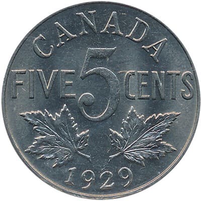 Canadian 1929 50 Cent Value