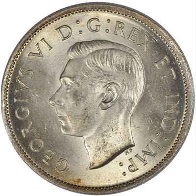 Canadian Canadian 1937 50 Cent Value