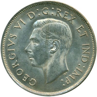 Canadian Canadian 1938 50 Cent Value