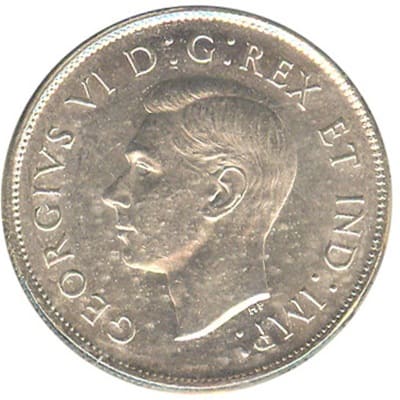 Canadian Canadian 1942 50 Cent Value