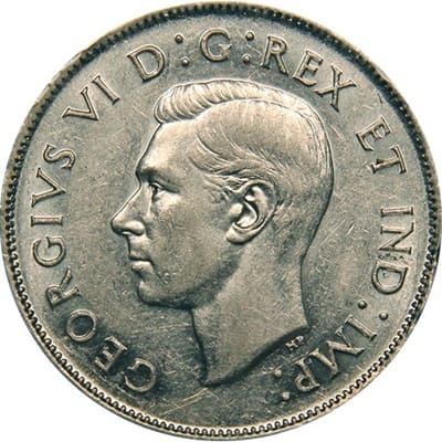 Canadian Canadian 1945 50 Cent Value
