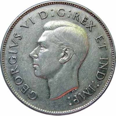 Canadian Canadian 1946 50 Cent Value
