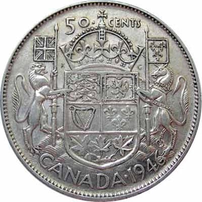 Canadian 1946 50 Cent Value