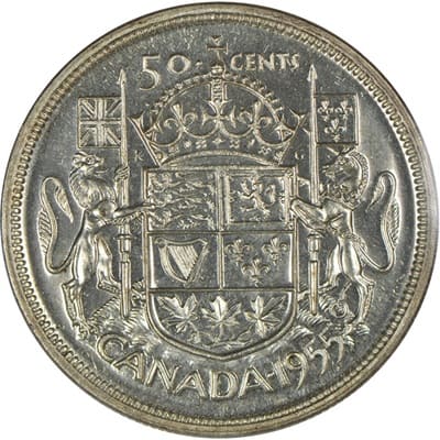 Canadian 1955 50 Cent Value