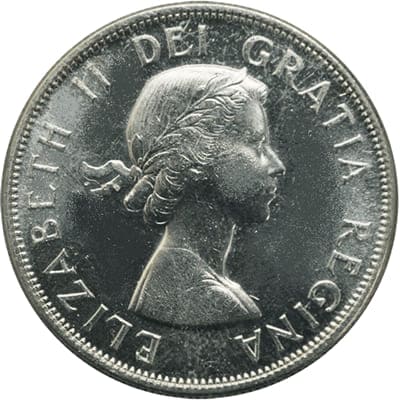 Canadian Canadian 1957 50 Cent Value