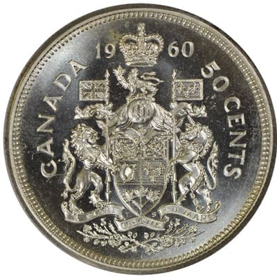 Canadian 1960 50 Cent Value